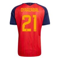 Stroje piłkarskie Hiszpania Mikel Oyarzabal #21 Koszulka Podstawowej MŚ 2026 Krótki Rękaw